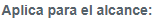 1. Alcance