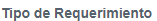 1. Tipo de requerimiento