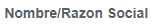 8. Nombre/Razón Social