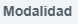2. Modalidad